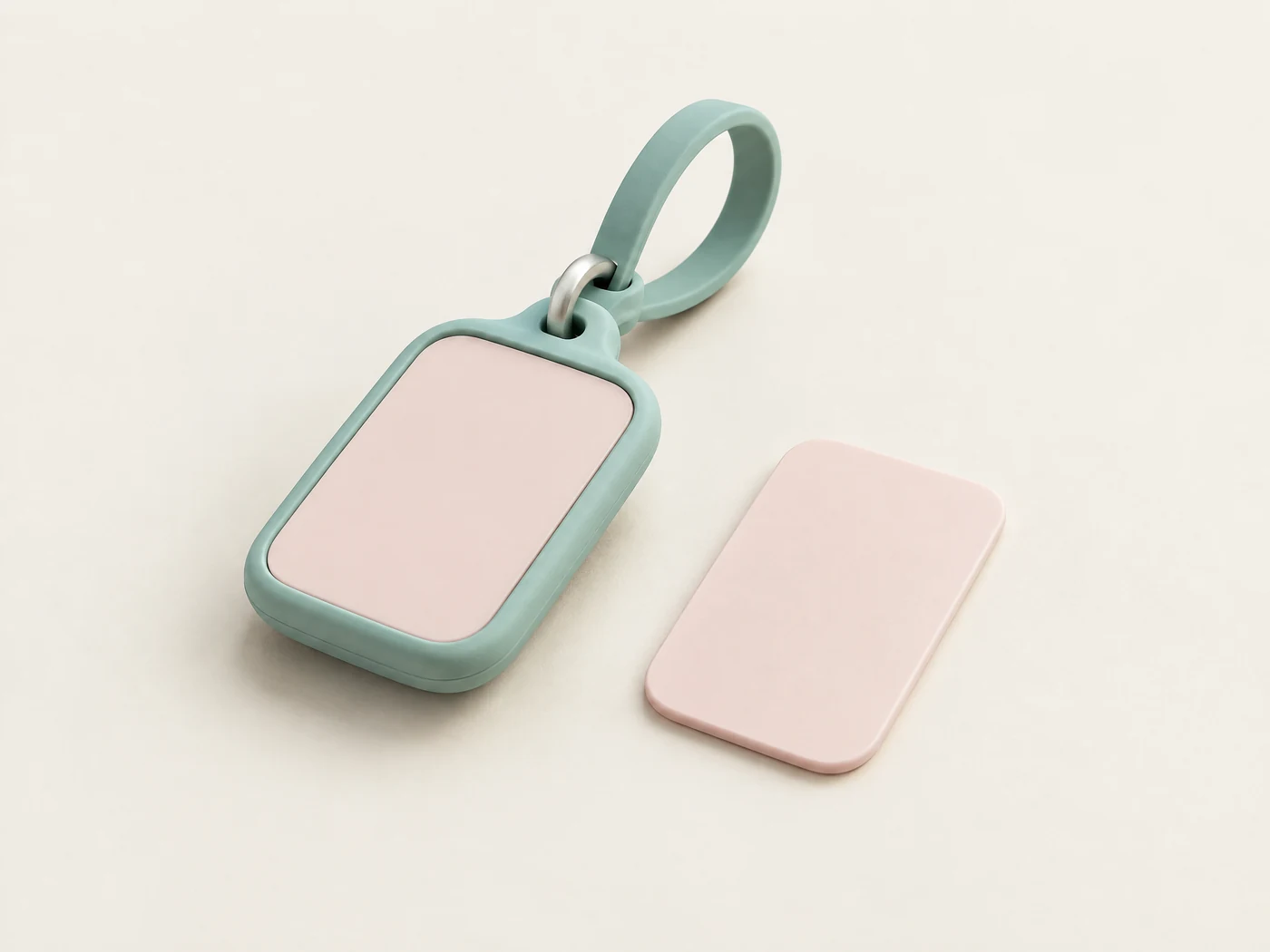 Illustrative Snap-in name tag product render
